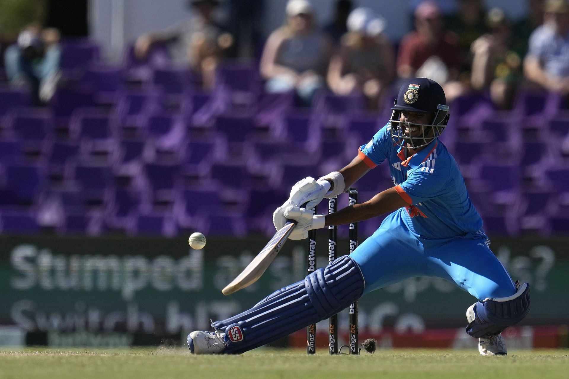 Washington Sundar had a productive outing in Paarl